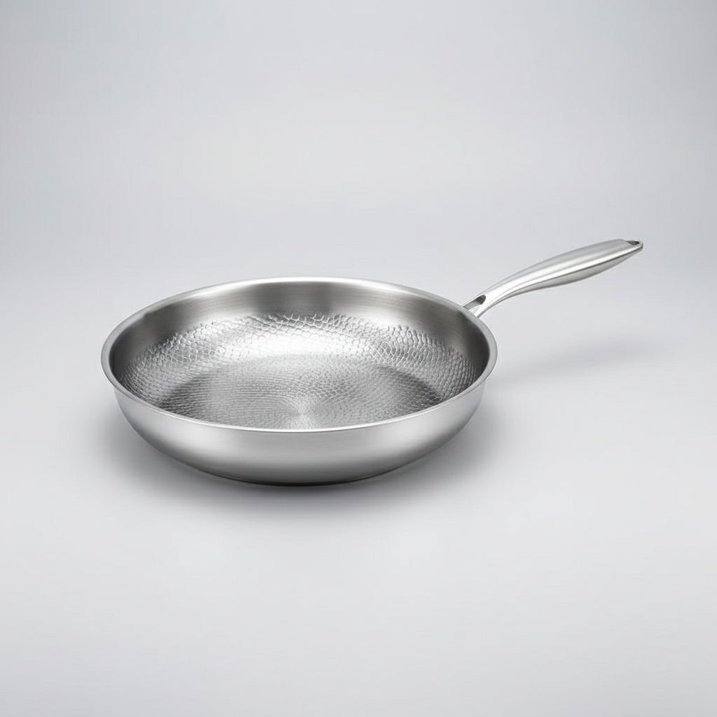 Sartén de titanio martillado antiadherente para inducción y cocina diaria