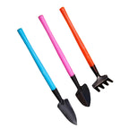 Set de 3 herramientas de jardín mini Florinita | Pala, rastrillo y transplantador | Para plantas de interior y bonsáis |