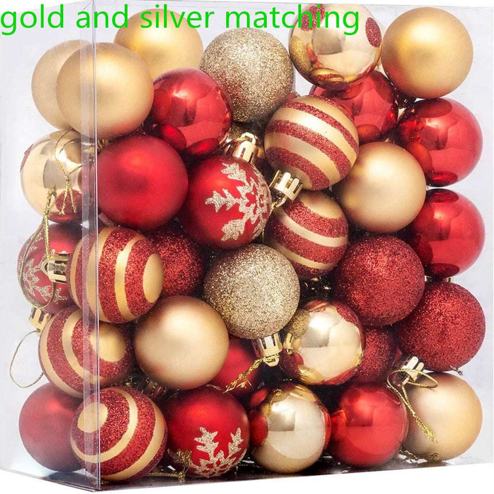 Set de 50 bolas de Navidad decorativas de 4 cm hechas a mano