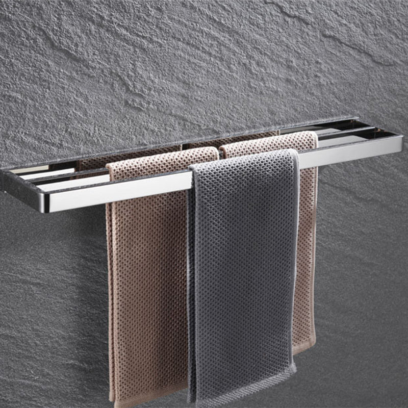 Set de accesorios de baño modernos en cromo pulido — 5 piezas o individuales