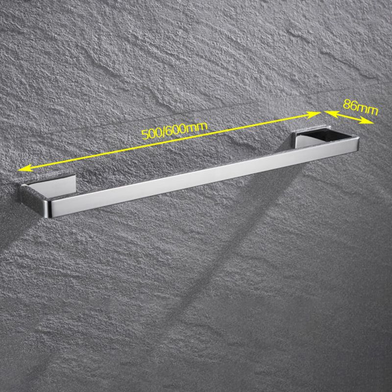 Set de accesorios de baño modernos en cromo pulido — 5 piezas o individuales