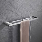 Set de accesorios de baño modernos en cromo pulido — 5 piezas o individuales