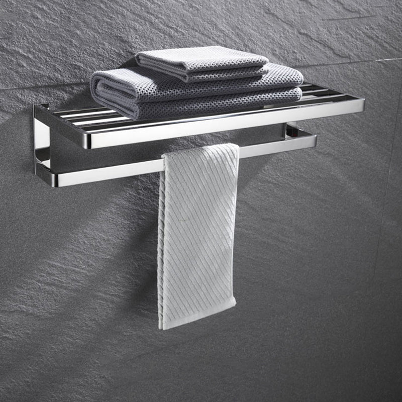 Set de accesorios de baño modernos en cromo pulido — 5 piezas o individuales