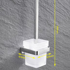 Set de accesorios de baño modernos en cromo pulido — 5 piezas o individuales