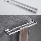 Set de accesorios de baño modernos en cromo pulido — 5 piezas o individuales