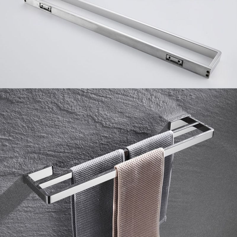 Set de accesorios de baño modernos en cromo pulido — 5 piezas o individuales