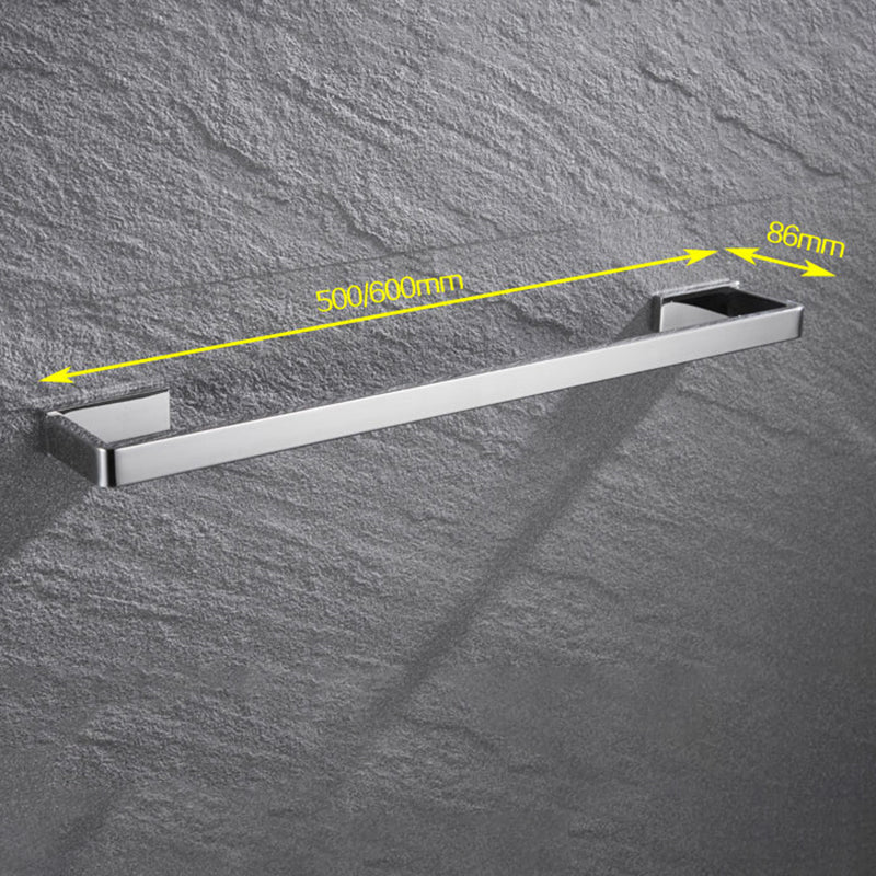 Set de accesorios de baño modernos en cromo pulido — 5 piezas o individuales