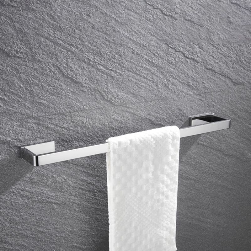 Set de accesorios de baño modernos en cromo pulido — 5 piezas o individuales