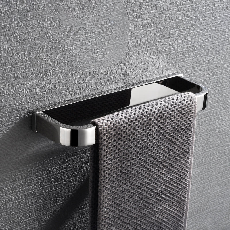 Set de accesorios de baño modernos en cromo pulido — 5 piezas o individuales
