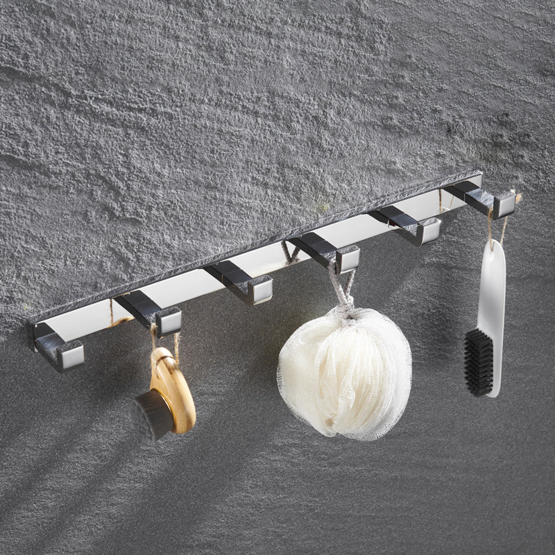 Set de accesorios de baño modernos en cromo pulido — 5 piezas o individuales