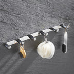 Set de accesorios de baño modernos en cromo pulido — 5 piezas o individuales