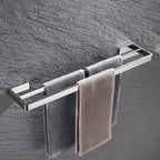 Set de accesorios de baño modernos en cromo pulido — 5 piezas o individuales