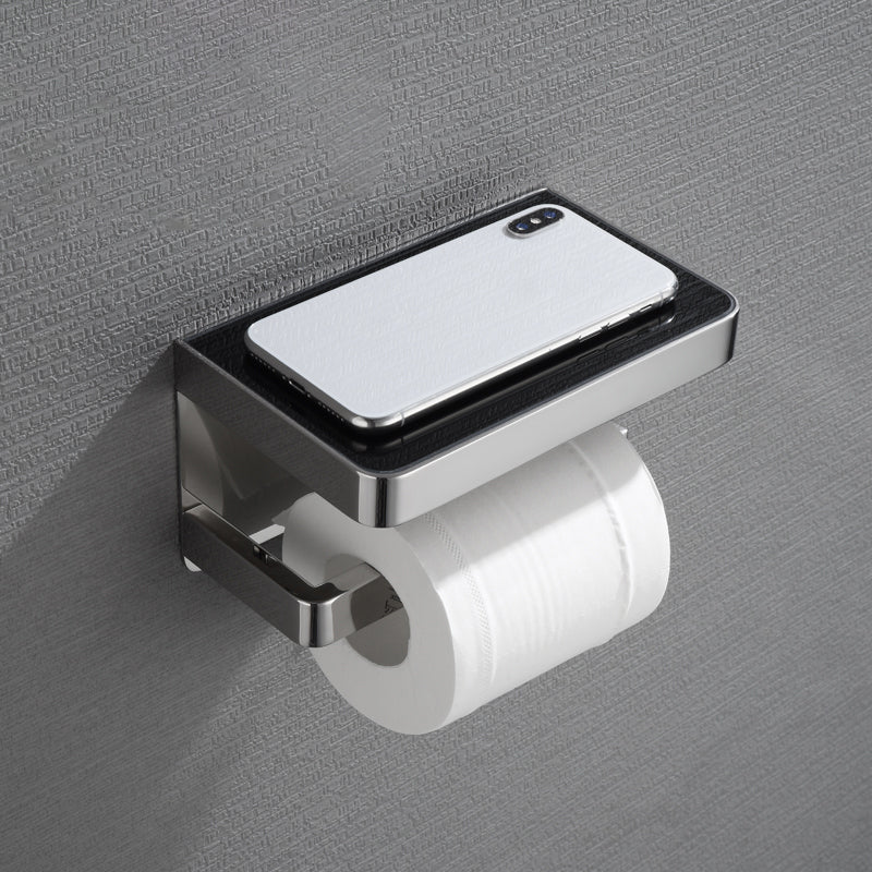 Set de accesorios de baño modernos en cromo pulido — 5 piezas o individuales