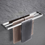 Set de accesorios de baño modernos en cromo pulido — 5 piezas o individuales