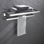 Set de accesorios de baño modernos en cromo pulido — 5 piezas o individuales