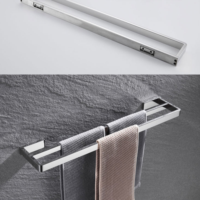 Set de accesorios de baño modernos en cromo pulido — 5 piezas o individuales