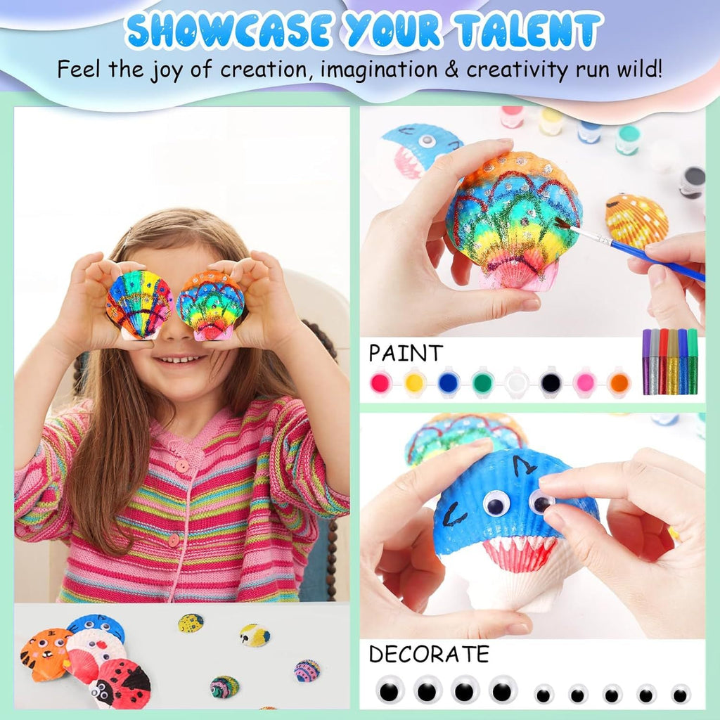 Set creativo unisex de conchas y colores