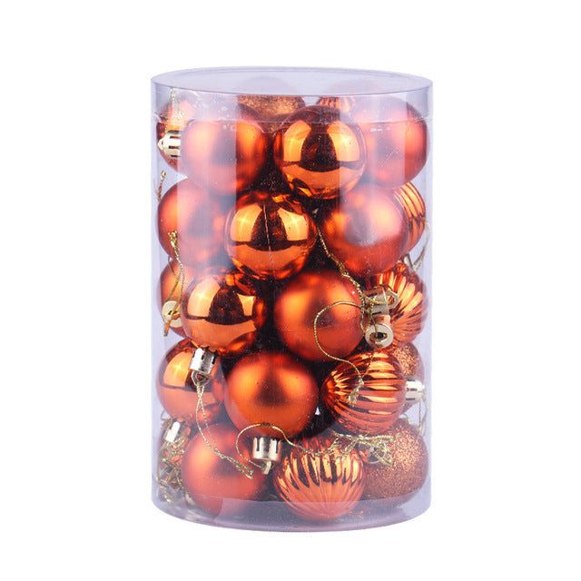 Set de 34 bolas de Navidad de 4 cm para decorar el árbol