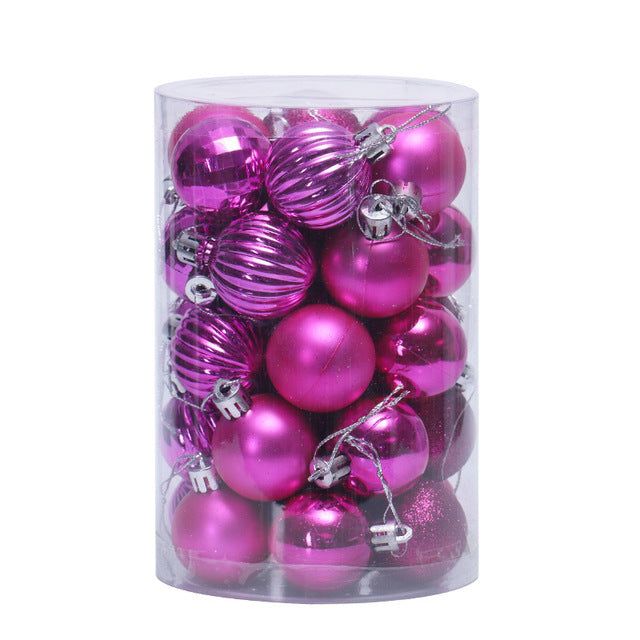 Set de 34 bolas de Navidad de 4 cm para decorar el árbol