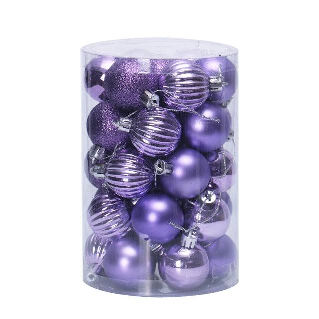 Set de 34 bolas de Navidad de 4 cm para decorar el árbol