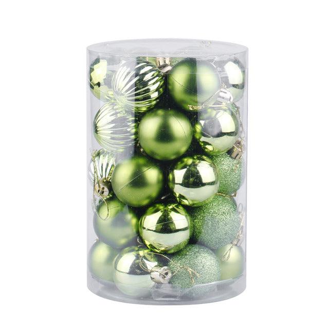 Set de 34 bolas de Navidad de 4 cm para decorar el árbol