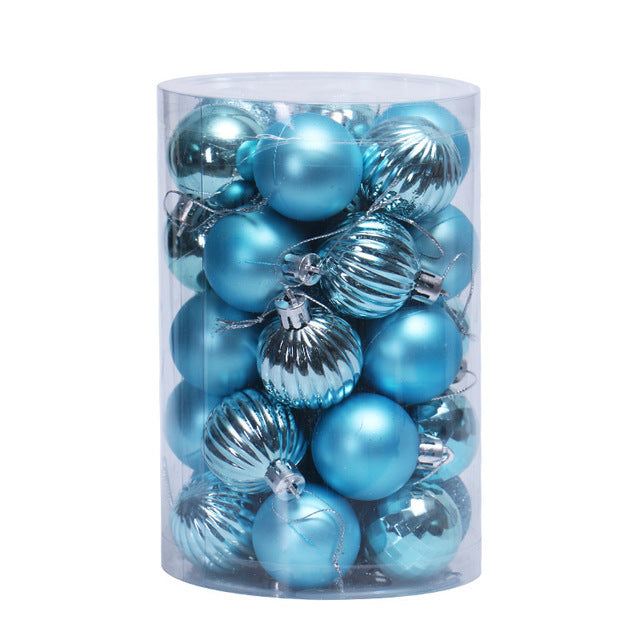 Set de 34 bolas de Navidad de 4 cm para decorar el árbol