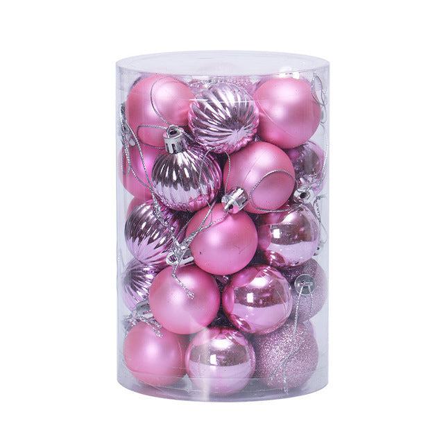 Set de 34 bolas de Navidad de 4 cm para decorar el árbol