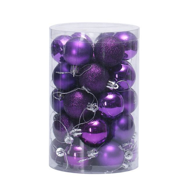 Set de 34 bolas de Navidad de 4 cm para decorar el árbol
