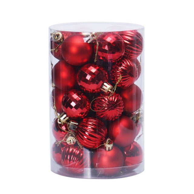 Set de 34 bolas de Navidad de 4 cm para decorar el árbol