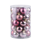 Set de 34 bolas de Navidad de 4 cm para decorar el árbol