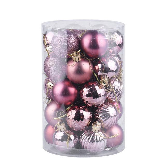 Set de 34 bolas de Navidad de 4 cm para decorar el árbol
