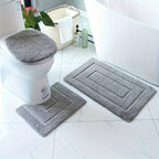 Set de alfombrillas de baño SoftStep Luxe – Antideslizantes, de secado rápido y lavables