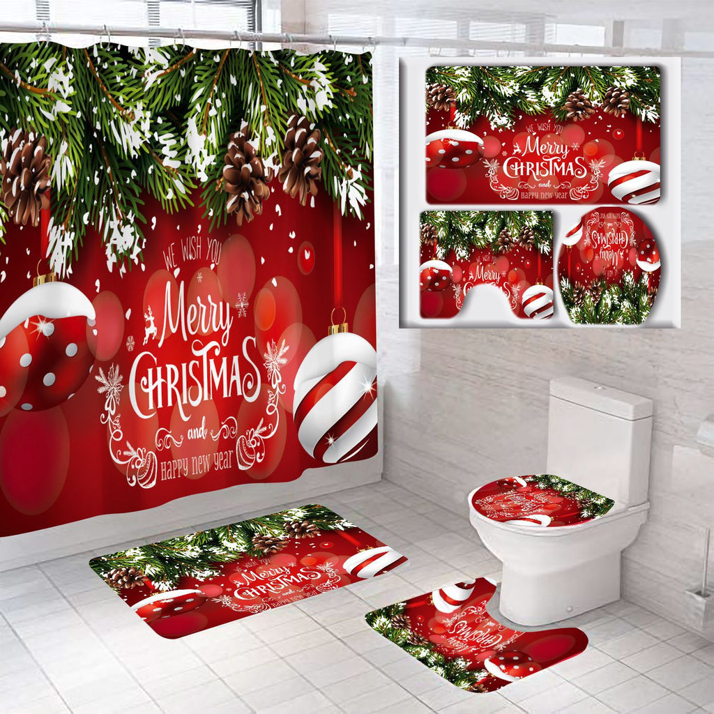 Set de baño temático navideño
