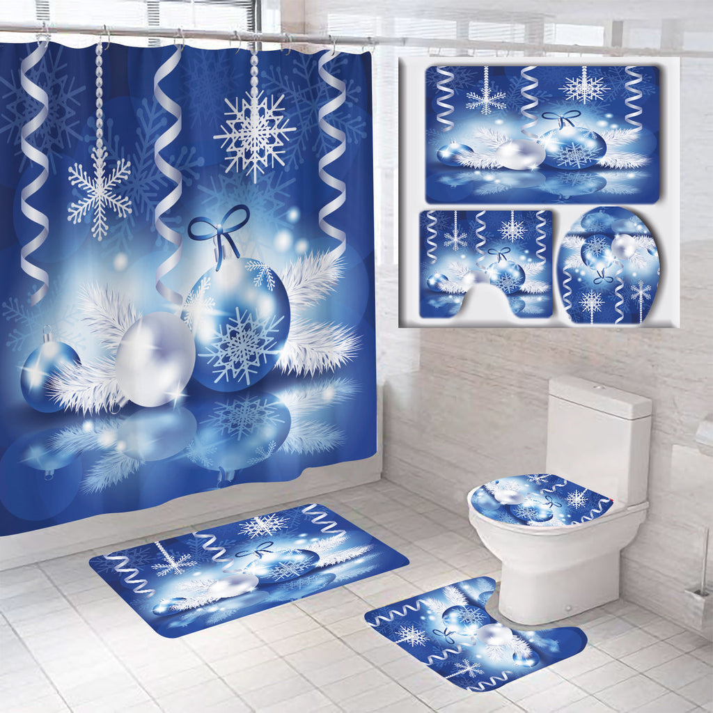 Set de baño temático navideño