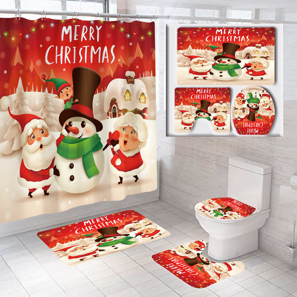 Set de baño temático navideño