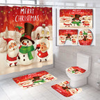 Set de baño temático navideño