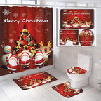 Set de baño temático navideño