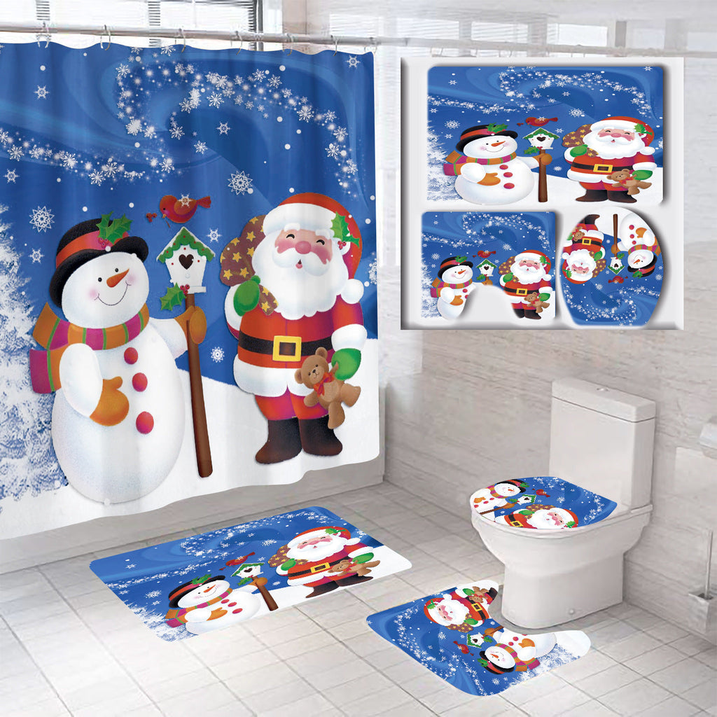 Set de baño temático navideño