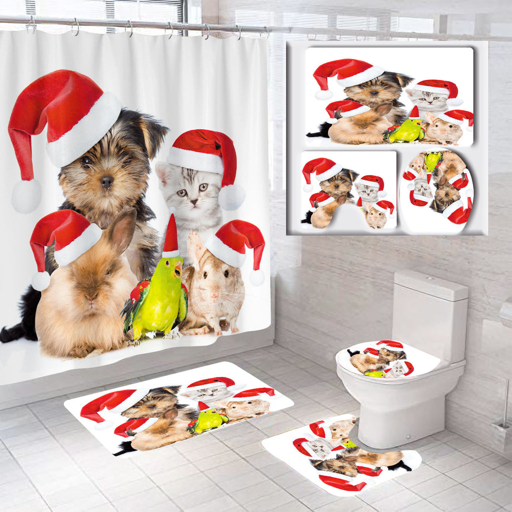 Set de baño temático navideño