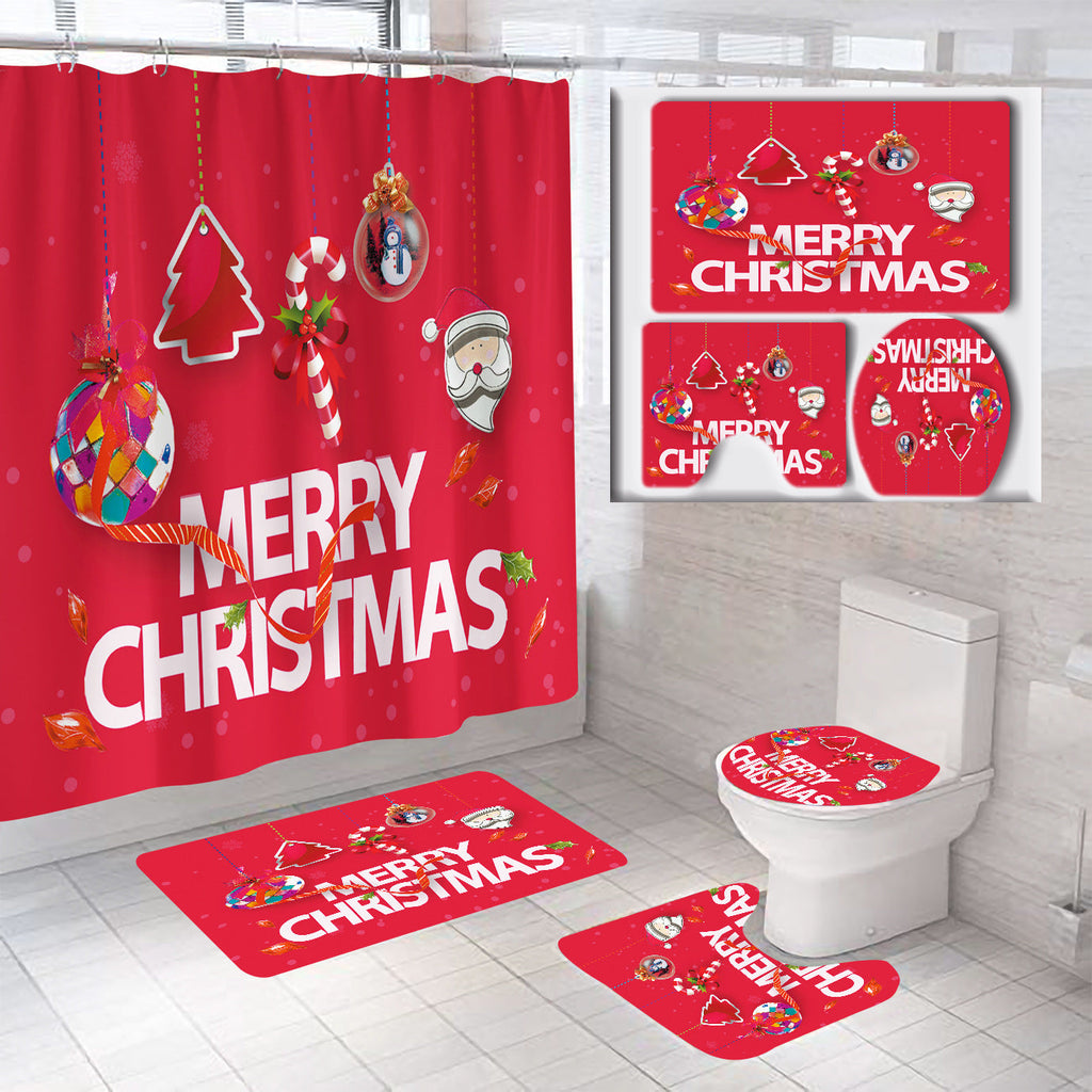 Set de baño temático navideño