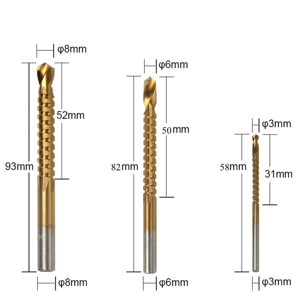 Set de brocas TitaniumPro para metal y madera