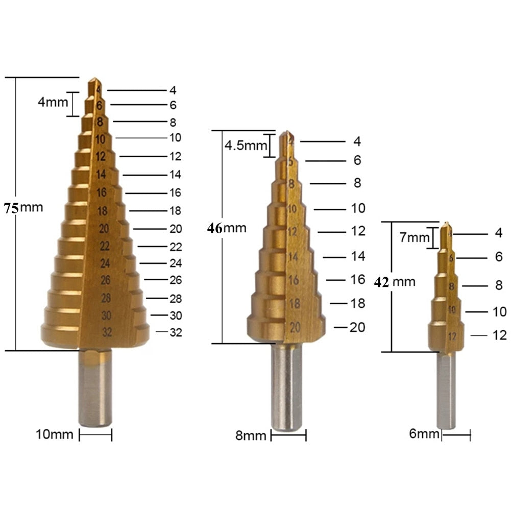 Set de brocas TitaniumPro para metal y madera