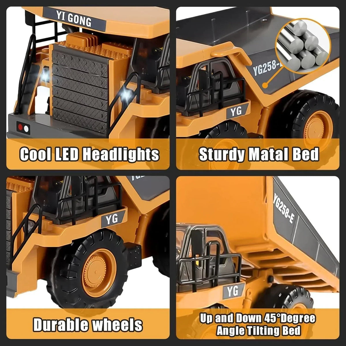 Set de Construcción RC de 4 Vehículos