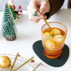 Set de cucharas y tenedores navideños de acero inoxidable