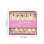 Set de cucharas y tenedores navideños de acero inoxidable