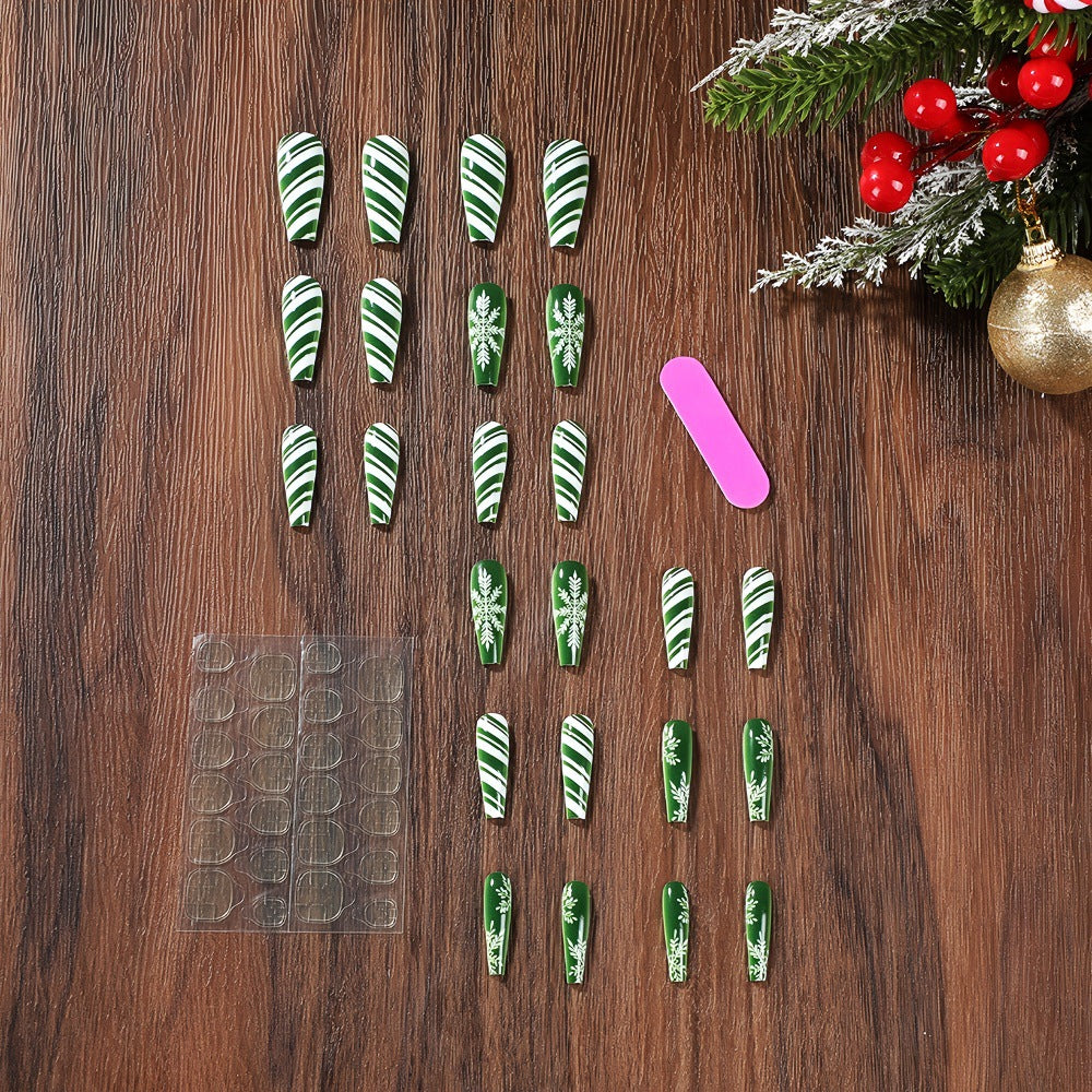 Set de diseño de uñas navideñas