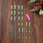 Set de diseño de uñas navideñas