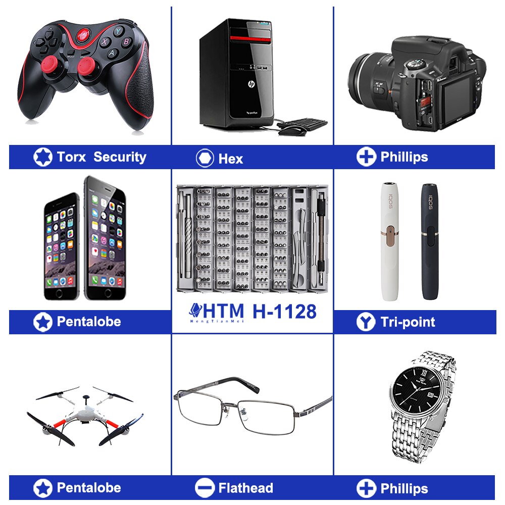 Set de herramientas de precisión 128 en 1