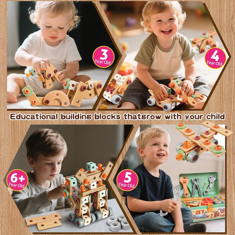 Set de herramientas STEM para niños con taladro