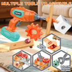 Set de herramientas STEM para niños con taladro